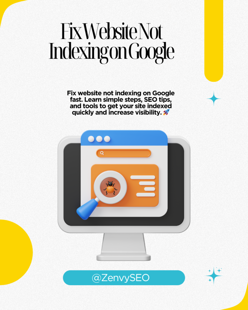 How to Fix Website Not Indexing on Google Fast