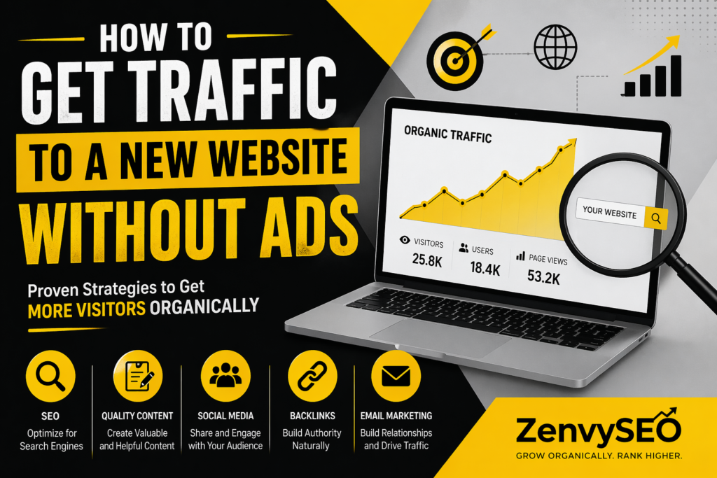 Get Traffic to a New Website Without Ads