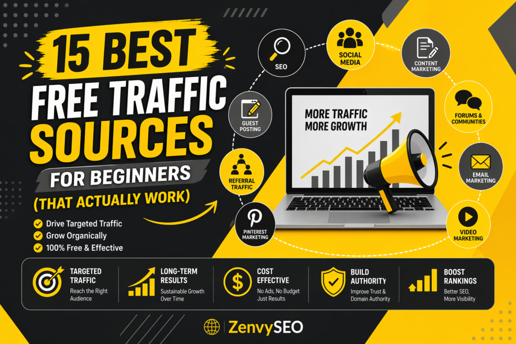 Best Free Traffic Sources for Beginners