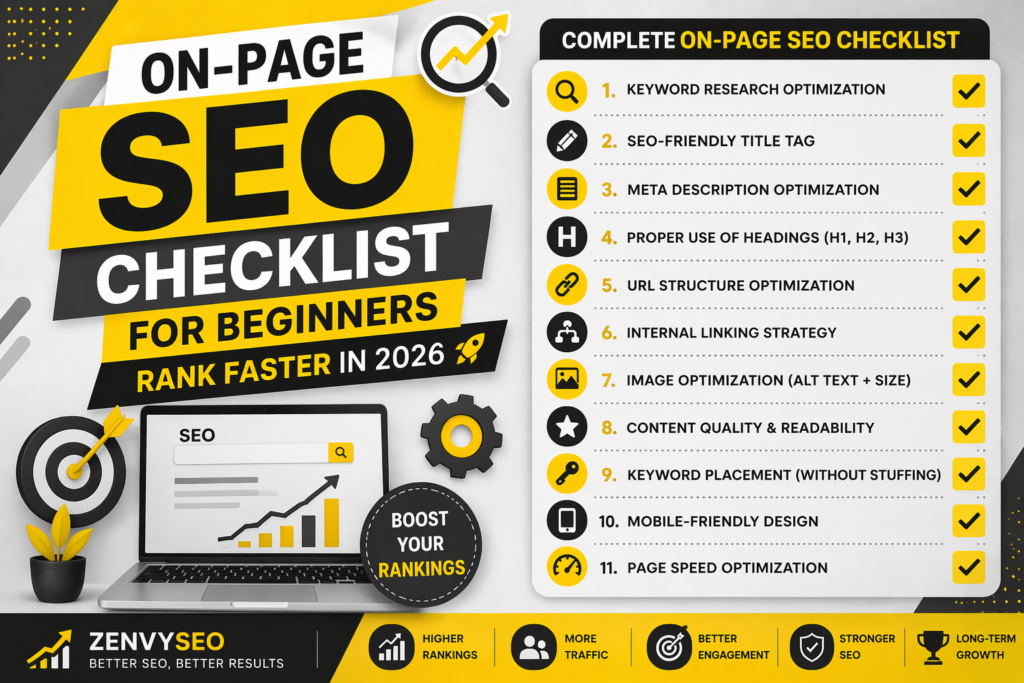 On-Page SEO Checklist for Beginners