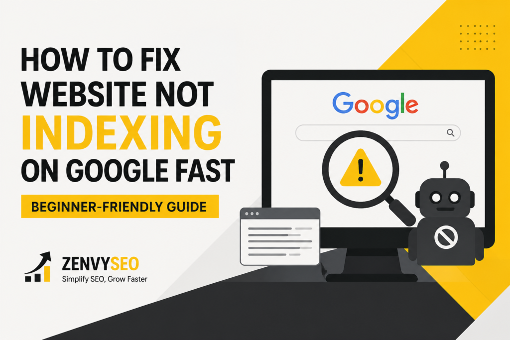 How to Fix Website Not Indexing on Google Fast