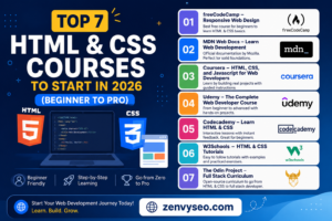 Top 7 HTML & CSS Courses to Start in 2026 (Beginner to Pro)