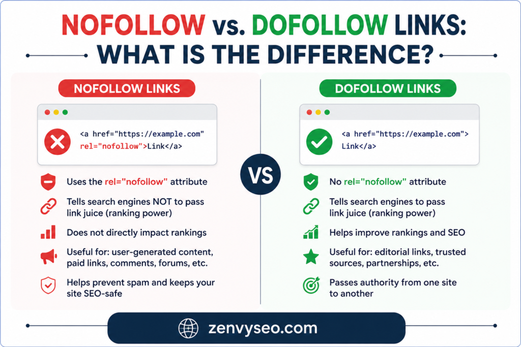 Nofollow vs. Dofollow Links